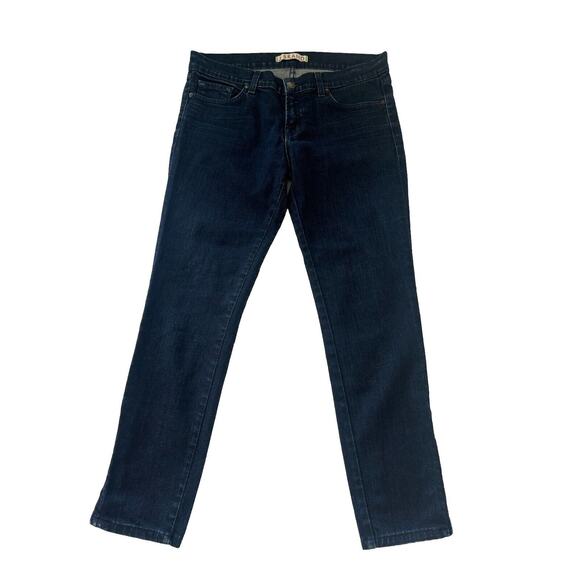 J‎ Brand Jeans Womens 30 Dark Blue The Deal Skinny Leg Zip Ankle Denim - Picture 1 of 9